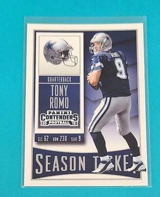 2015 Panini Contenders #87 Tony Romo Dallas Cowboys FOOTBALL Card 6A - Image 1 of 2