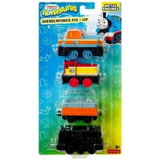 Thomas & Friends Adventures Dieselworks Fix-Up Pack Set Metal Engines Trains