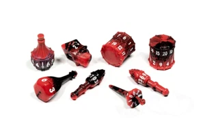 Juego de 8 dados PolyHero Bard arlequín - Imagen 1 de 1