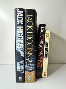 Bundle of 4 Jack Higgins Hardback and Paperback Books Inc. Without Mercy, Solo - Imagen 1 de 14