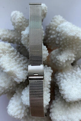 Jb Watchband Ladies 10kt GF Mesh 12.5mm #8120 New Old Stock 5.5”-6” Expandable - Image 1 of 4