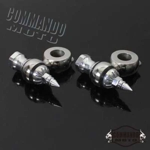 Pair Retro Offset Dogbone Handlebars Risers Bars Mount Clamp For Harley Chopper - Picture 1 of 6