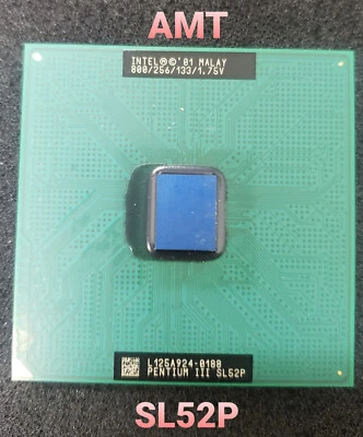 SL52P Intel Pentium III 800 MHz 800/256/133/1.75V, Socket 370 CPU Processor - Image 1 of 2