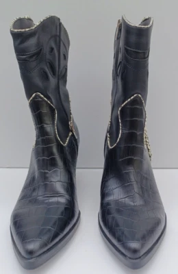 Doce Vita Linka Black Stella Western Cowboy Boots Womens US 7.5 - Image 1 of 4