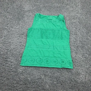 Talbots Shirt Womens Medium Green Basic Sleeveless Pullover Tank - Picture 1 of 15