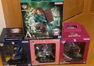 demon slayer ichibiku kuji prize A.B.C.D prize set NEW Town where demons live - Picture 1 of 5