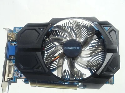 Gigabyte AMD Radeon R7 240 2GB Video Card HDMI VGA DVI GV-R724OC-2GI rev 2.1 - Image 1 of 4