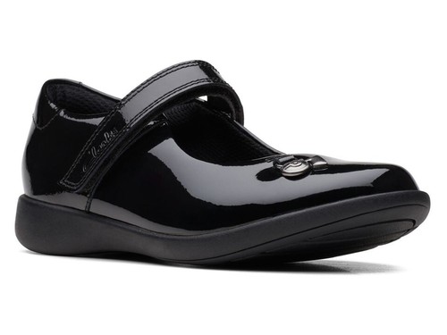 Scarpe Pokemon Clarks Bambini Neonati Junior Etch Mist F&E Fit Nero Scuola