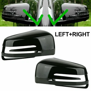 Glossy Black Mirror Cover For Mercedes Benz C-Class W204 W176 W212 W117 250 C63 - Picture 1 of 6