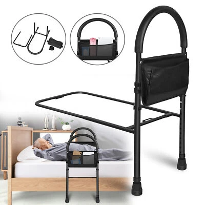 83-113cm Bettgitter Aufstehhilfe Bett Höhenverstellbar Haltegriffe Für Senioren - Bild 1 von 4