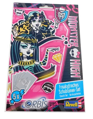 Revell 30209 Monster High Schablonen Set Malen Zeichnen Basteln Kreativität Neu