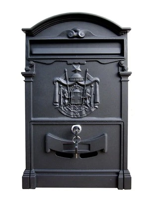 CASSETTA POSTALE PER POSTA MODELLO ARTISTICA  ROSSA NERA BIANCA ESTERNO - Immagine 1 di 3