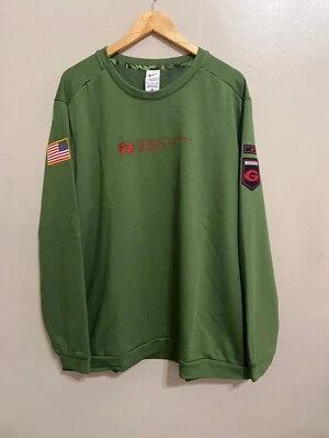 Nike Georgia Bulldogs Dawgs командный выпуск на поле военная толстовка мужчин XL новый - Изображение 1 из 4