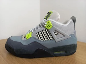 Nike Air Jordan 4 Retro SE NEON 95 Mens Basketball  Sneakers Shoes Trainers UK 8 - Picture 1 of 10