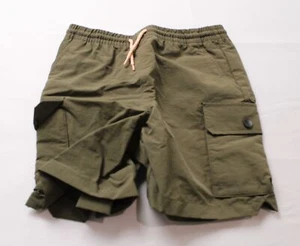 LCKR Boy's Basic Drawstring Highline Cargo Shorts AN3 Medium Green Medium NWT - Picture 1 of 5