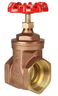 2-1/2" Female NPT NON RISING STEM BRASS HYDRANT GATE VALVE 200 WOG  - Image 1 of 4