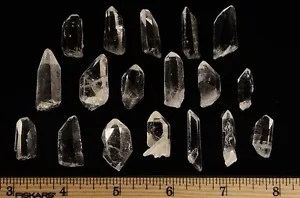 Arkansas Crystal Quartz - Small Points from Avatar Crystal Mine - 10 Pieces - Picture 1 of 5