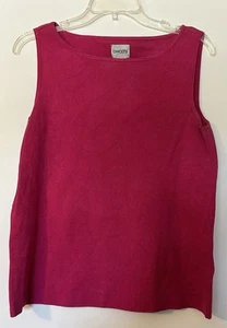 Chico’s Design Damen rosa Tank ärmelloses Top Gr. 0 Seide Nylon Viskose - Bild 1 von 4