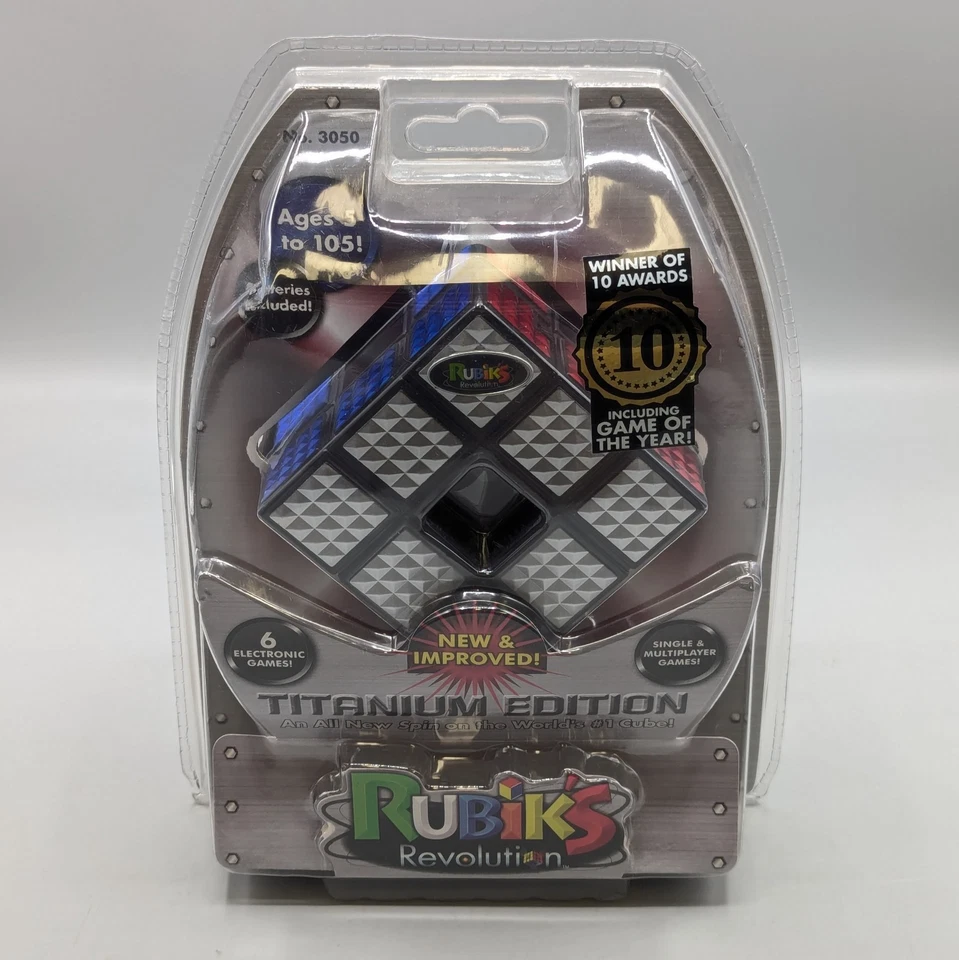 Rubik's Revolution 3x3x3 Cube Titanium Edition 2008 Electronic Game