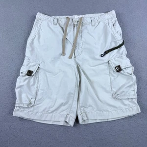 Vtg Gap Cargo Paratrooper Shorts Men's 34 Light Khaki Ivory Hiking Baggy Skater - Picture 1 of 11