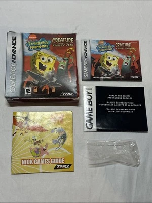 SpongeBob: Creature from the Krusty Krab Nintendo Game Boy Advance Box Inserts - Image 1 of 4
