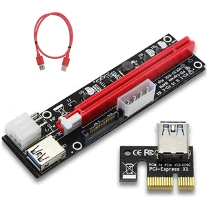 PCI-E USB 3.0 Alimentado GPU Elevador Extensor Adaptador Tarjeta Cable Tarjeta Tarjeta Tarjeta - Imagen 1 de 8