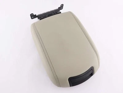 Reposabrazos tapa almacenamiento consola central Ford Taurus 10-19 cuero piedra Lt Foto 1 de 4