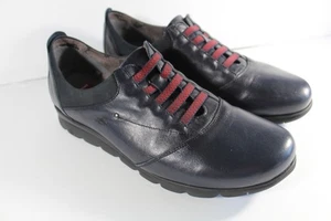 Fluchos Women's Susan Size 40 EU / 9 US Medium Comfort Dak Blue Leather Shoe - Picture 1 of 12