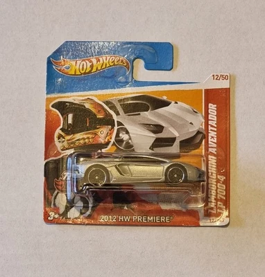 Hot Wheels Lamborghini Aventador 2012 Hw Premiere 12/50 серебристый '12 - Изображение 1 из 2
