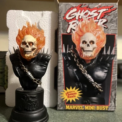🤩Ghost Rider-Marvel Mini Busto- Bowen, Artista Thomas Kuntz #4053/6000🤩🔥 Foto 1 de 4