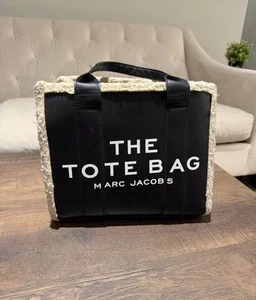 black leather fur tote bag marc jacobs small - Picture 1 of 2