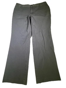 Eddie Bauer Pants Womens Size 16 Gray Blakely Fit Stretch Chino Slacks Trousers - Picture 1 of 9