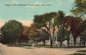 Postcard Iowa City IA Campus View University of Iowa DB 1914 - Bild 1 von 2