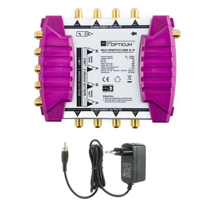 OPTICUM SAT Multischalter 9/8 Verteiler Switch FULL HDTV 3D Digital SAT Anlage  - Bild 1 von 2