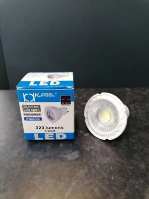 KURSEL GU10 LED 4WATT 6500K NON DIMMABLE BOX OF 10 - Image 1 of 4