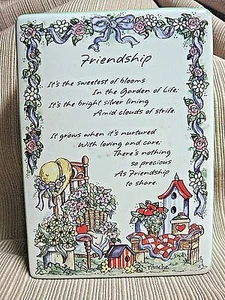 FRIENDSHIP TRINKET BOX - Shelly Rasche - 1998 About Face / Celebration Creations - Afbeelding 1 van 8