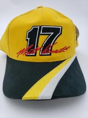 Sombrero de carreras Chase Authentics Dewalt Matt Kenseth #17 amarillo ajustable con etiquetas Foto 1 de 4