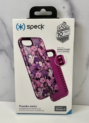 Funda delgada Speck Presidio entintada para iPhone 7 - Flor Rosa Rosa - Bonita Floral Foto 1 de 4
