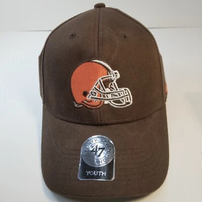 Cleveland Browns Hat Cap Youth 47 Franchise Adjustable Strapback NFL Football - Image 1 of 4