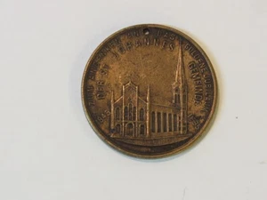 1895 St. Johannes School Golden Anniversary Bronze Coin Bakum Germany Antique - Picture 1 of 2