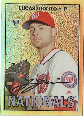 2016 Topps Heritage High Number - Chrome Refractor #THC-514 Lucas Giolito... - Image 1 of 2