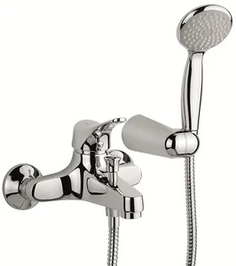 ZEUS ARMATUR BADEWANNENGRUPPE MIT EMMEVI ZUBEHÖR CR3001ZB VERCHROMT - Bild 1 von 4