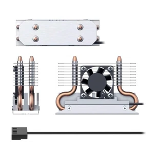 Cooling Fan SSD 2280 Heatsink 6000Rpm M2 NVME Solid Disk Cooler Radiator Alloy - Afbeelding 1 van 8