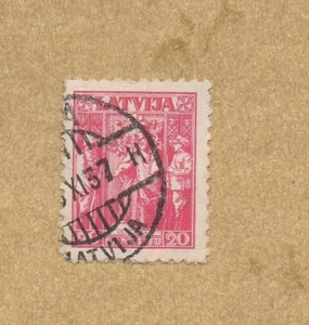 Briefmarke: Lettland,1934 20S.Neue Verfg. Lettlands,Mi.Nr.235, gest.Zust.s.Scan - Bild 1 von 2