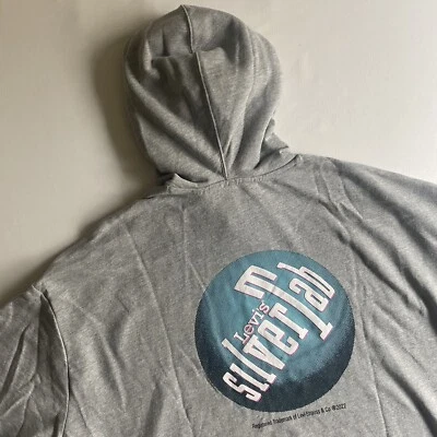 Sudadera con Capucha Levis SilverTab DE GRAN TAMAÑO Mujer Pequeña Suelta Relajada Y2K Pullover Foto 1 de 4