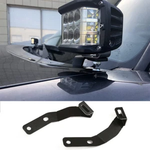 Hood Ditch Hinges Cube LED Light Pods Mount Brackets For 2015-2022 Toyota Tacoma - Picture 1 of 12