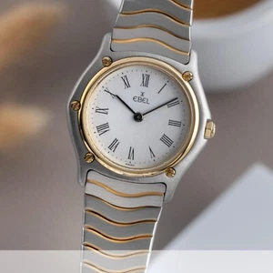 Ebel Classic Wave Lady Stahl / Gold Quarz Damenuhr Ref. 181908 Klassiker - Bild 1 von 11