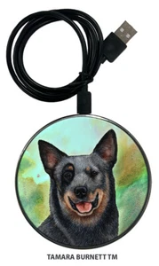 Zoomies Phone and Device Charger - Blue Australian Cattle Dog - Picture 1 of 1
