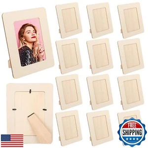 GNIEMCKIN 30 PCS 4.4 x 6.5 Inch Wooden Picture Frames, Unfinished Solid Wood - Picture 1 of 5