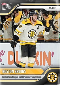 2023-24 PEGATINA TOPPS NOW NHL BOSTON BRUINS #6 GANAR VICTORIA EN TEMPORADA 100 - Imagen 1 de 1